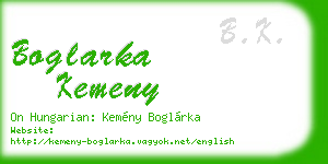 boglarka kemeny business card